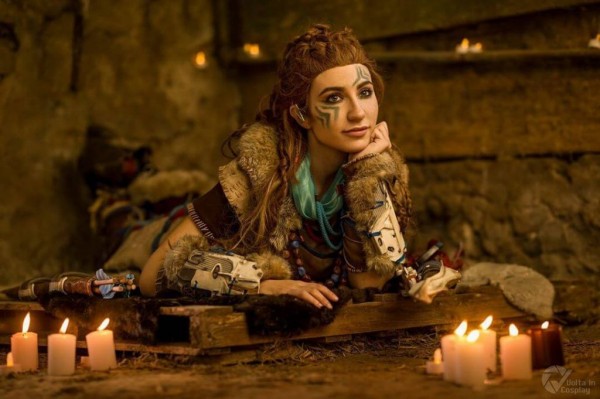 Косплей охотницы на роботов Элой из Horizon Zero Dawn