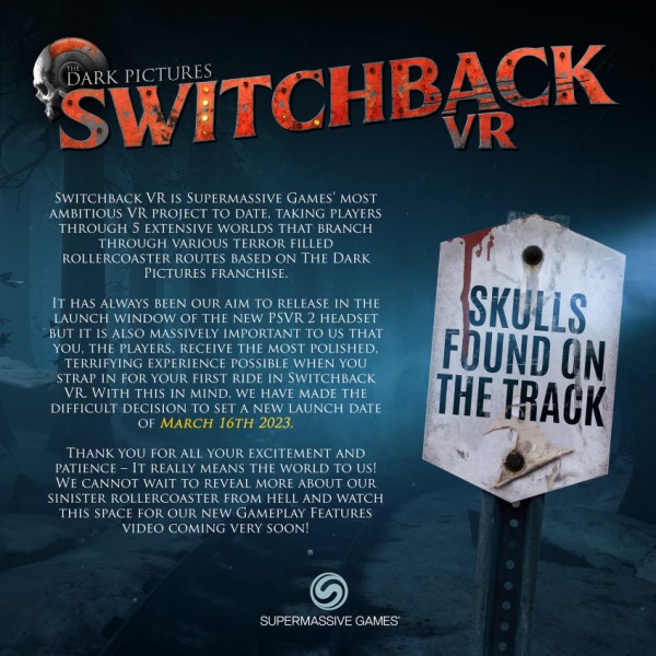 Релиз The Dark Pictures: Switchback VR отложили до 16 марта Релиз The Dark Pictures: Switchback VR отложили до 16 марта