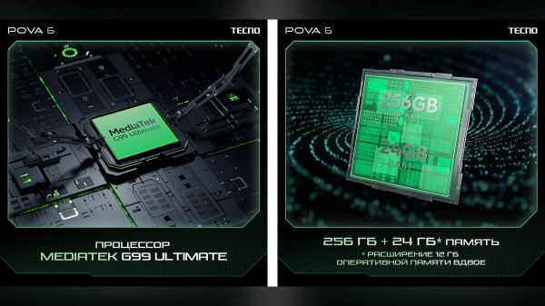 
TECNO представила новые модели смартфонов серии POVA 6
